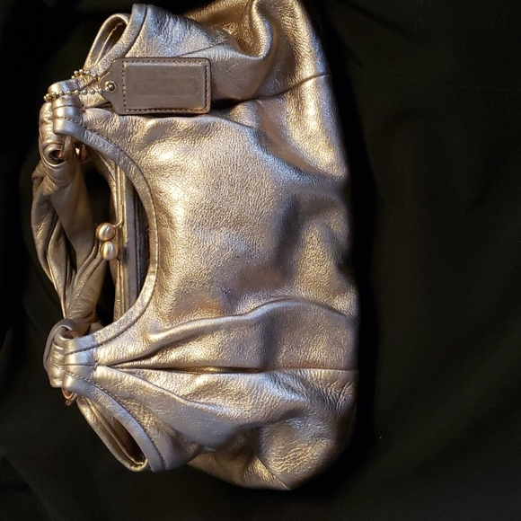 Coach Handbags - Rare coach rose gold handbag